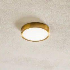 Bully Plafón LED con aspecto patinado, Ø 14 cm