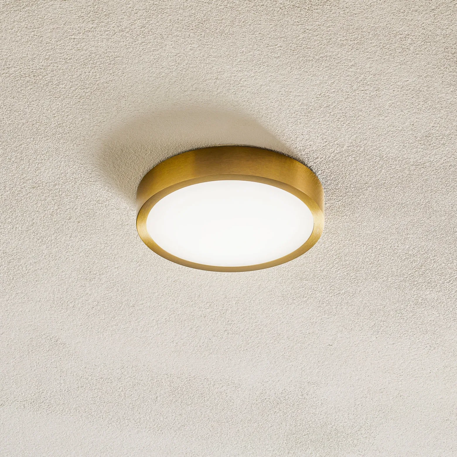 Bully Plafón LED con aspecto patinado, Ø 14 cm