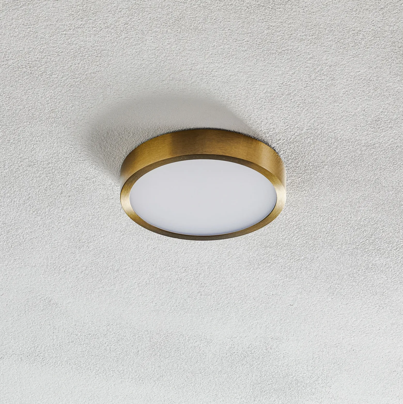 Bully Plafón LED con aspecto patinado, Ø 14 cm