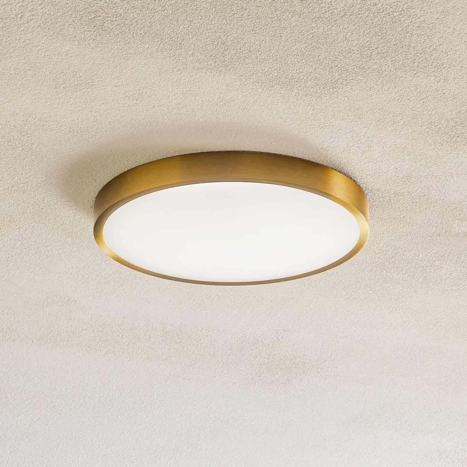 Bully Plafón LED con aspecto patinado, Ø 24 cm