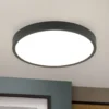 Bully Plafón LED en negro, 3.000 K, Ø24cm