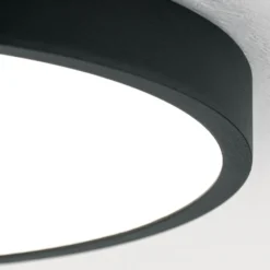 Bully Plafón LED en negro, 3.000 K, Ø24cm