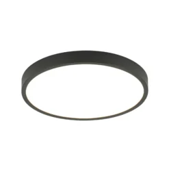 Bully Plafón LED en negro, 3.000 K, Ø24cm