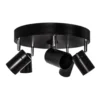 By Rydéns Correct downlight 5 luces negro mate