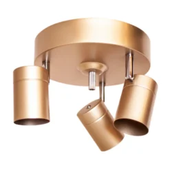 By Rydéns Correct foco de techo 3 luces oro mate