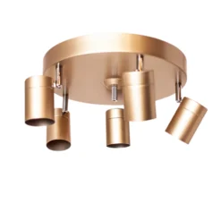 By Rydéns Correct foco de techo 5 luces oro mate