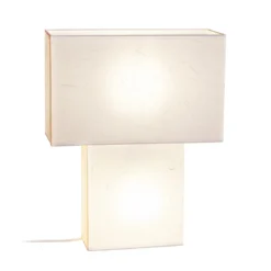 By Rydéns lámpara de mesa iSquare, blanca, altura 50 cm