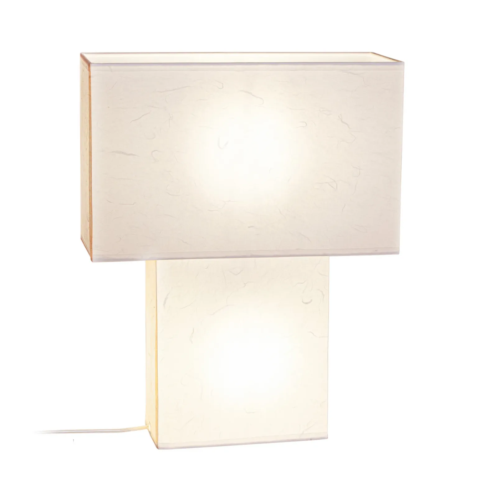 By Rydéns lámpara de mesa iSquare, blanca, altura 50 cm