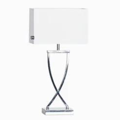 By Rydéns Omega lámpara de mesa cromo/blanco altura 52cm