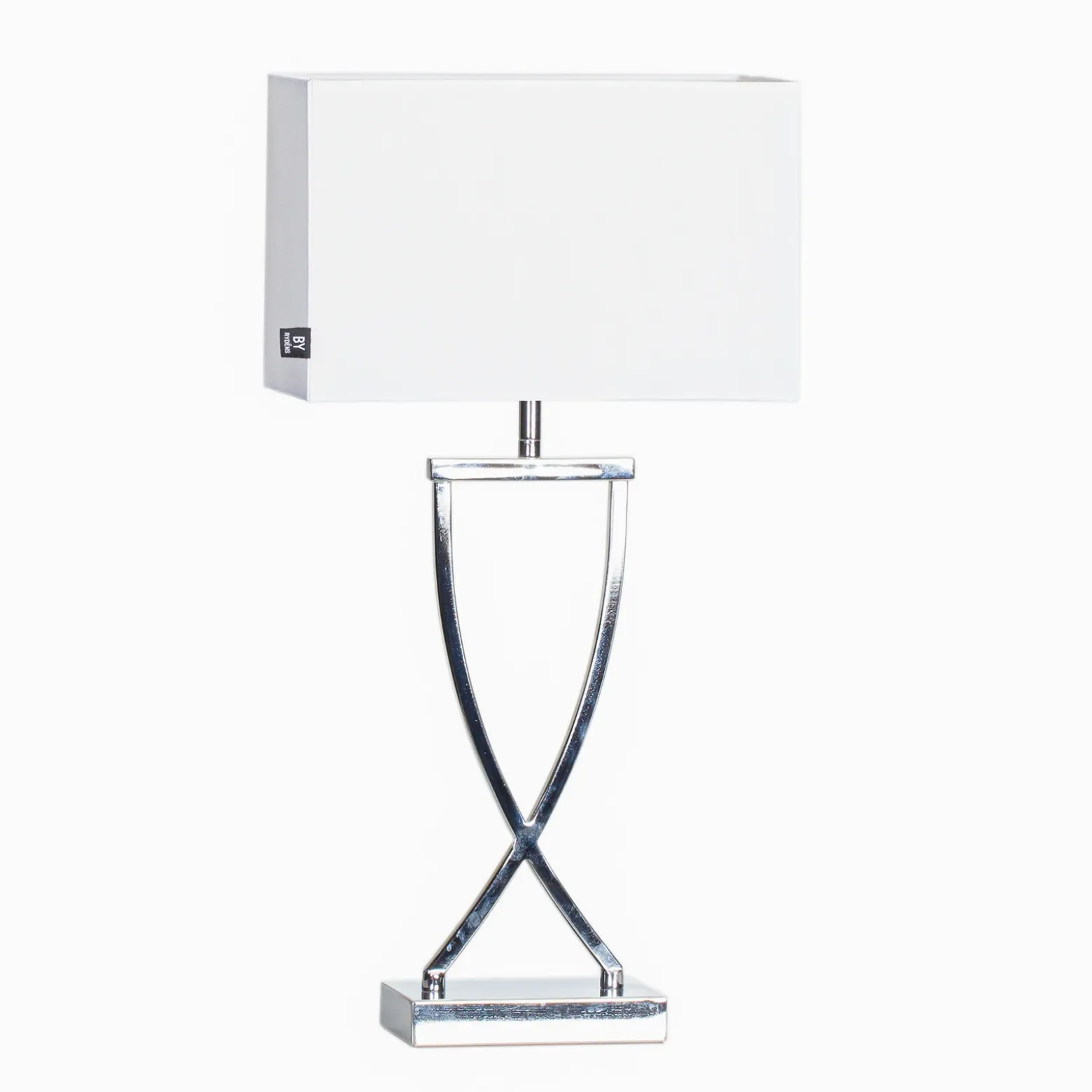 By Rydéns Omega lámpara de mesa cromo/blanco altura 52cm