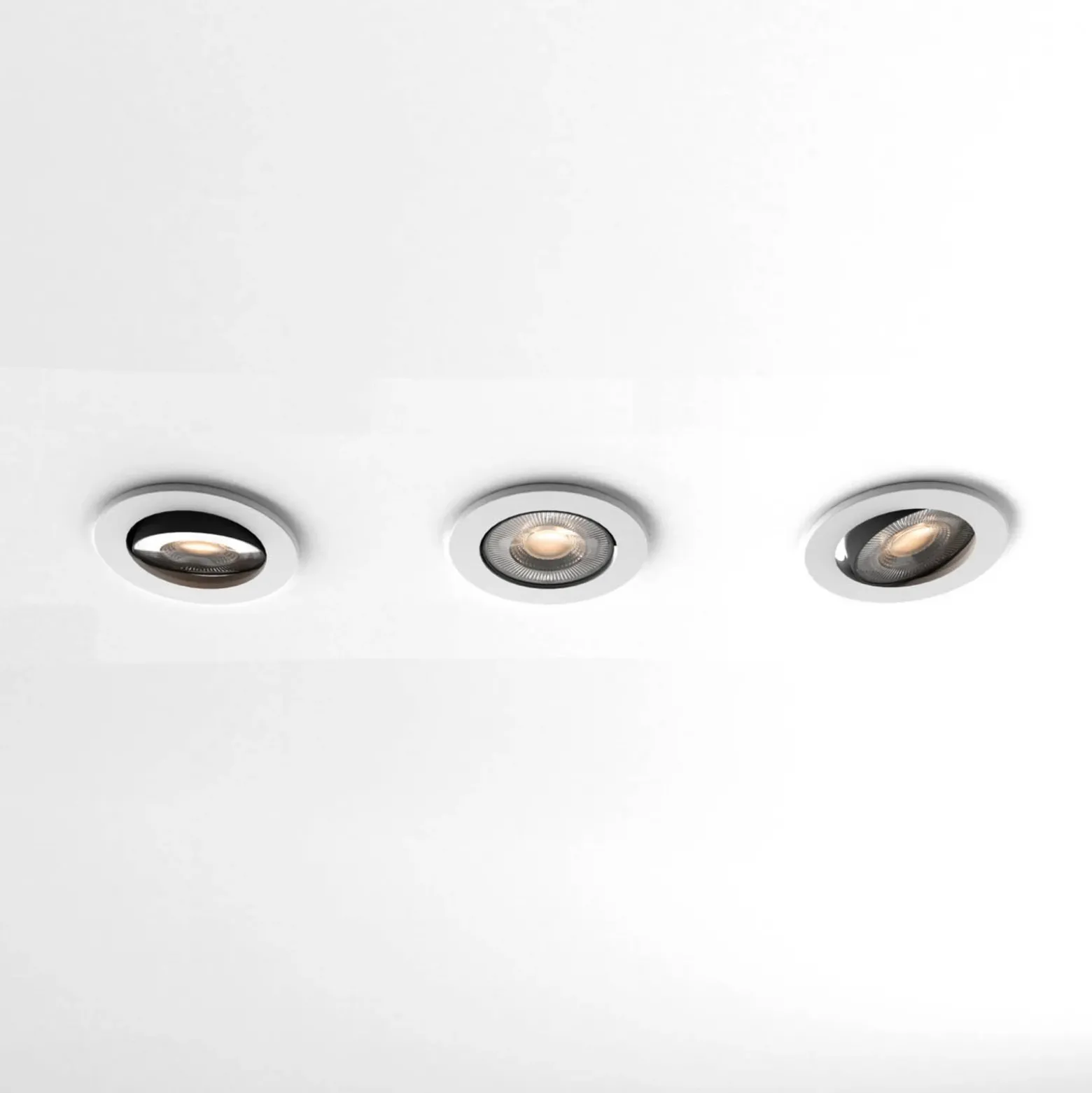 Calex Smart downlight lámpara empotrable, CCT blanco 3 unidades