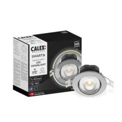 Calex Smart downlight Lámpara de techo empotrable, acero