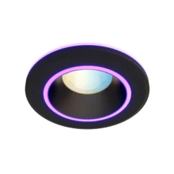 Calex Smart Halo downlight empotrable CCT RGB negro