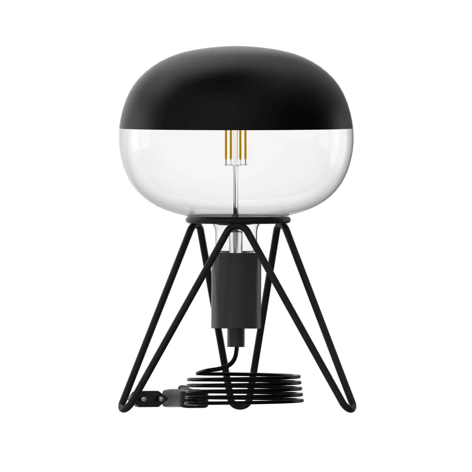 Calex Tripod lámpara de mesa, negro