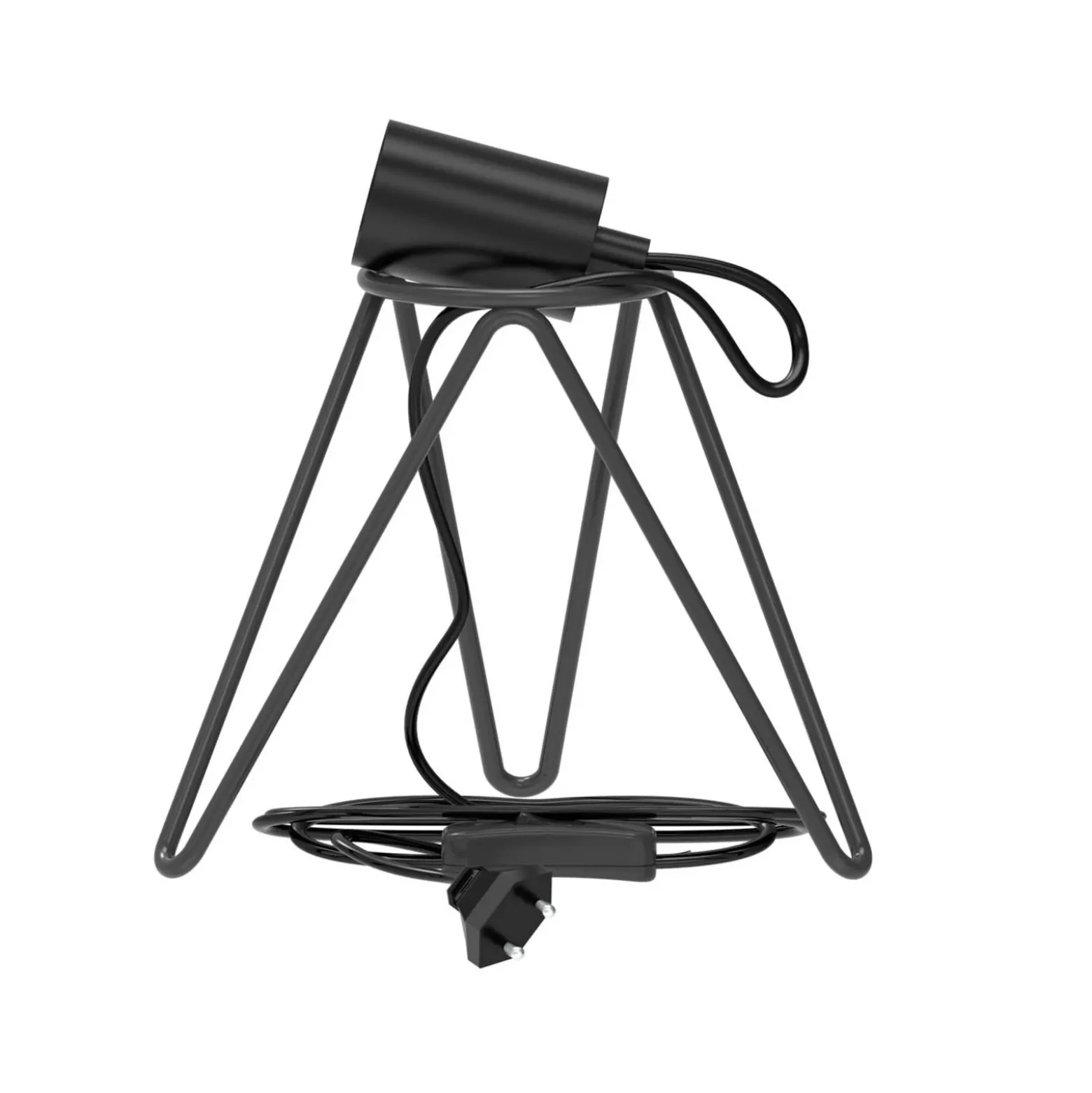 Calex Tripod lámpara de mesa, negro