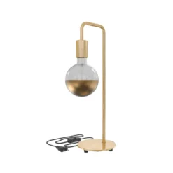 Calex U-Line lámpara de mesa con 1,5 m cable, oro
