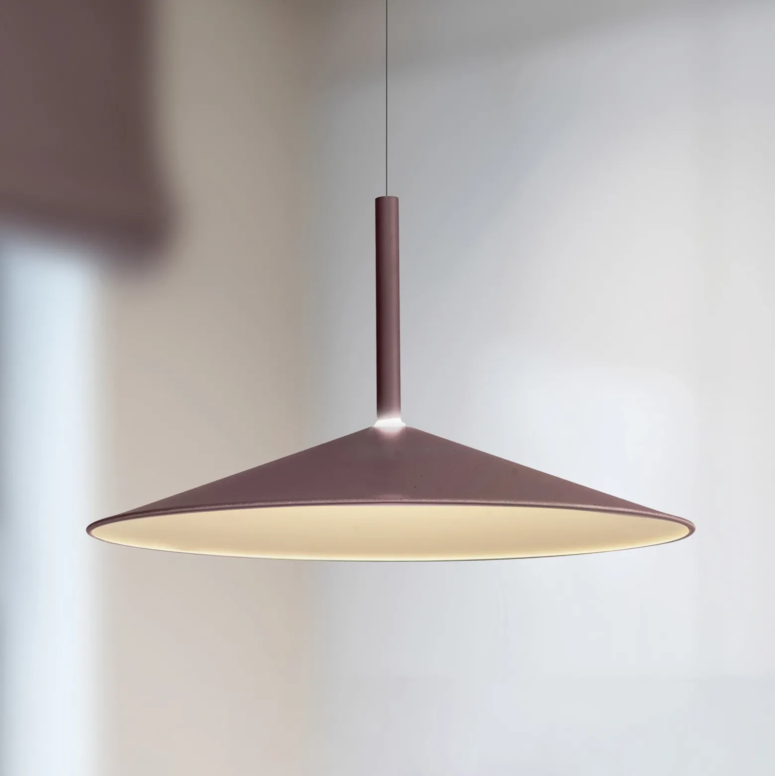 Calice Lámpara colgante LED, café, Ø 47,5 cm, regulable en altura