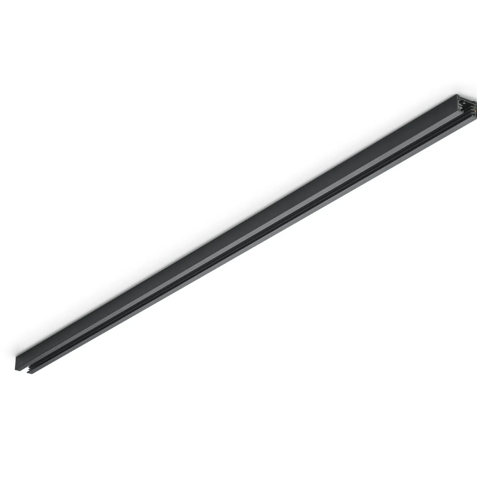 carril bifásico DUOline, negro mate, 100 cm