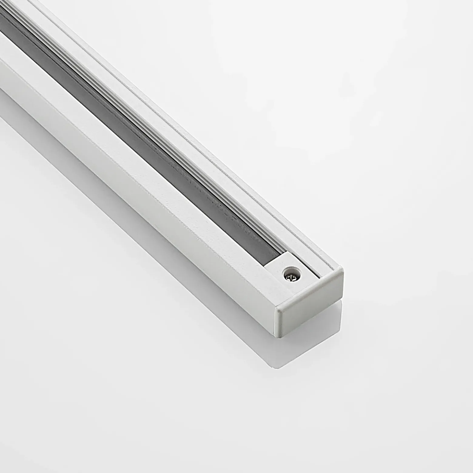 Carril eléctrico Linaro de Lindby, 1 m, blanco, sistema de riel monofásico