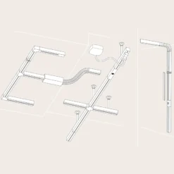 Carril Paulmann URail, cromo mate, longitud 100 cm, aluminio