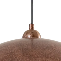 Casimir lámpara colgante, cobre bruñido, Ø 50 cm, metal, E27