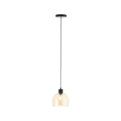 Casto lámpara colgante, Ø 19 cm, ámbar, cristal