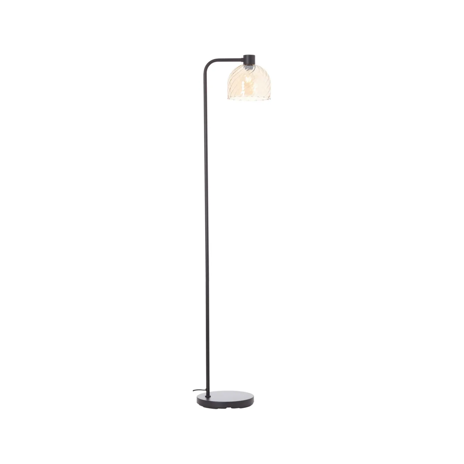 Casto lámpara de pie, altura 150 cm, ámbar, cristal/metal