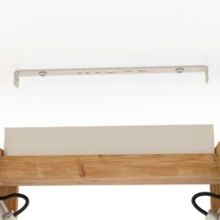 Cawton downlight de techo, longitud 58,5 cm, acero/marrón, 2 luces.