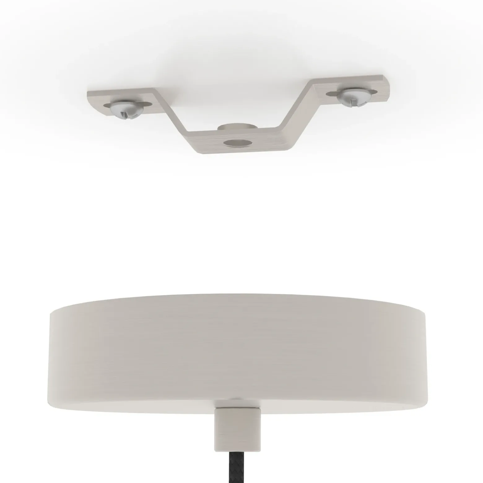 Cawton lámpara colgante, Ø 16 cm, acero/marrón, acero/madera