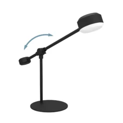 Clavellina lámpara de mesa LED, negra, inclinable