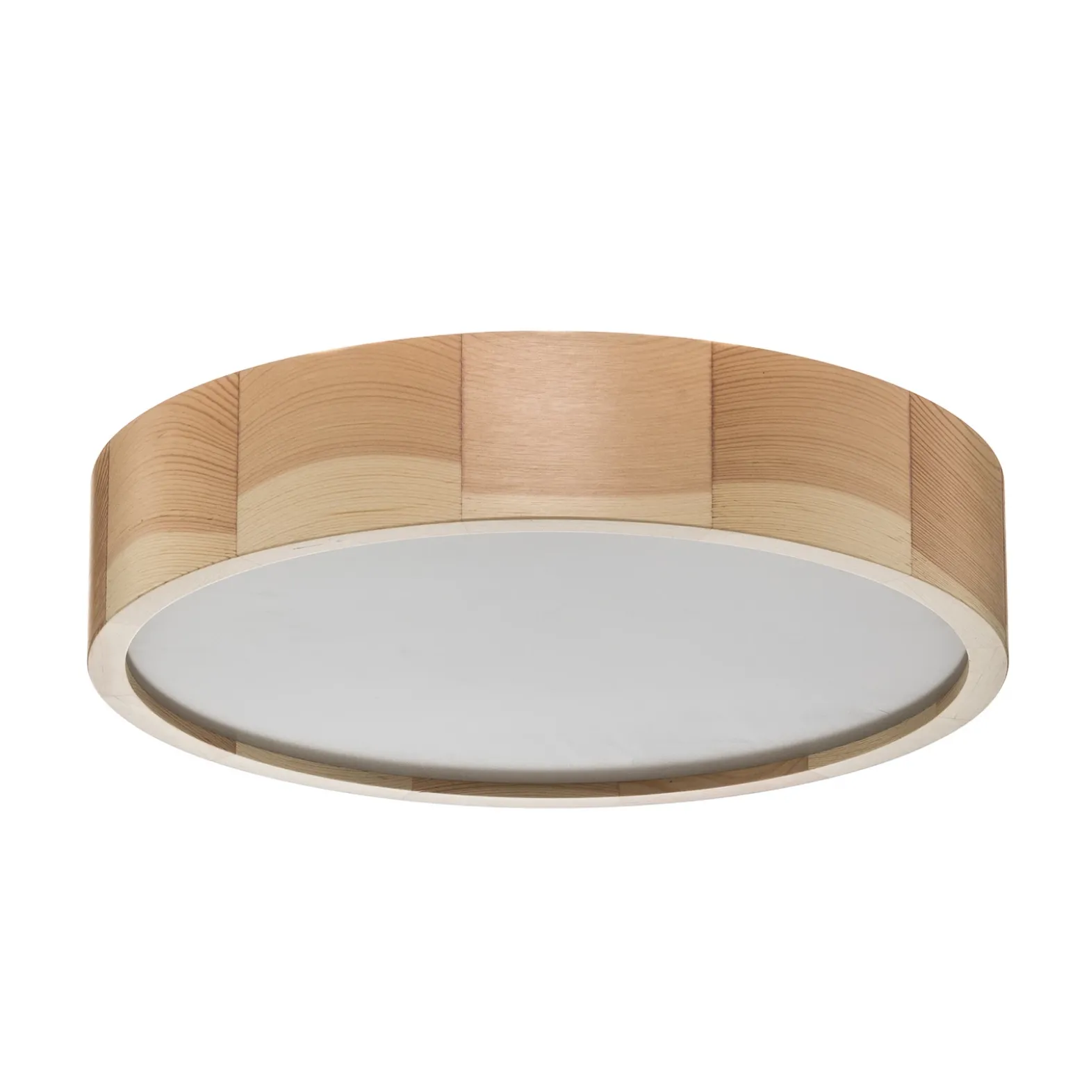 Cleo plafón, Ø 37,5cm, 3 luces, madera de pino, E27
