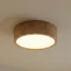 Cleo plafón, Ø 28 cm, 2 luces, madera de roble, E27