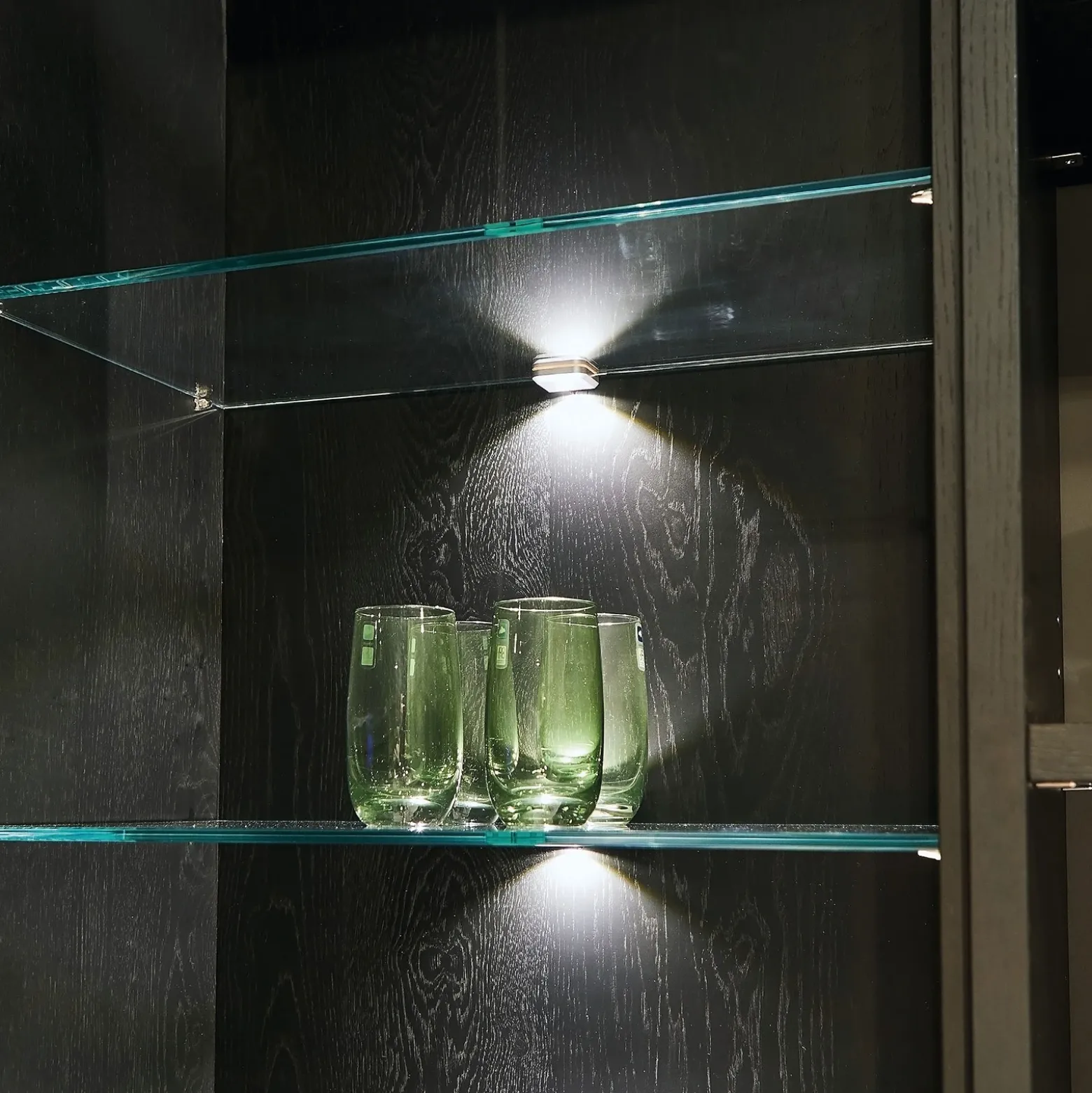 Clip LED para vasos, gris, plástico, arriba/abajo, con enchufe