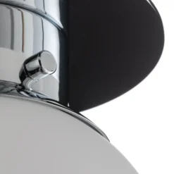 Clásica lámpara de techo esférica GLOBE cromo