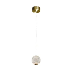 Colgante LED Austral, oro/transparente, 1 luz