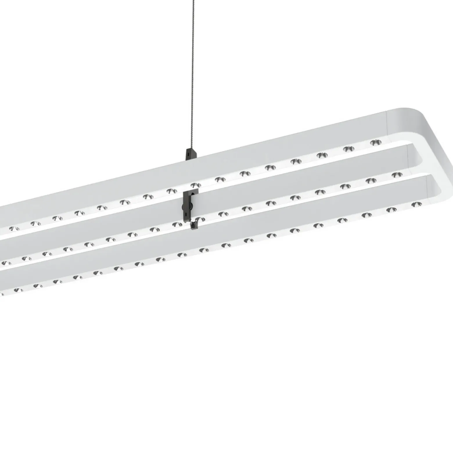 Colgante LED Small Line, sensor, 126 cm, blanco