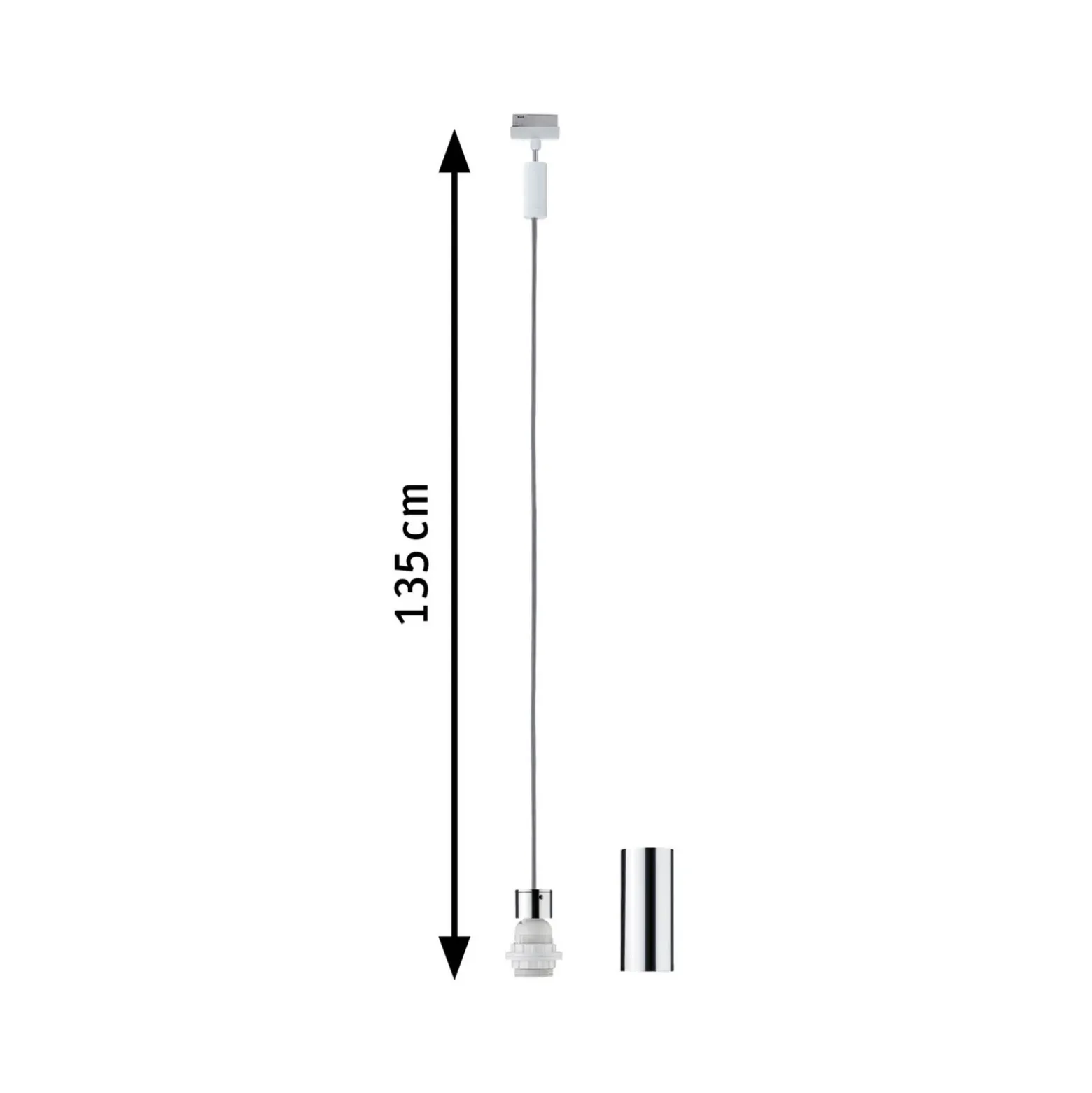 Colgante Paulmann URail 2Easy Basic, blanco