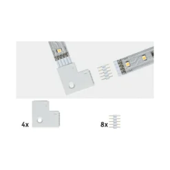 Conector angular 90º para tira MaxLED