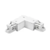 Conector de esquina BRUMBERG ONETRACK, blanco, conductor de protección exterior