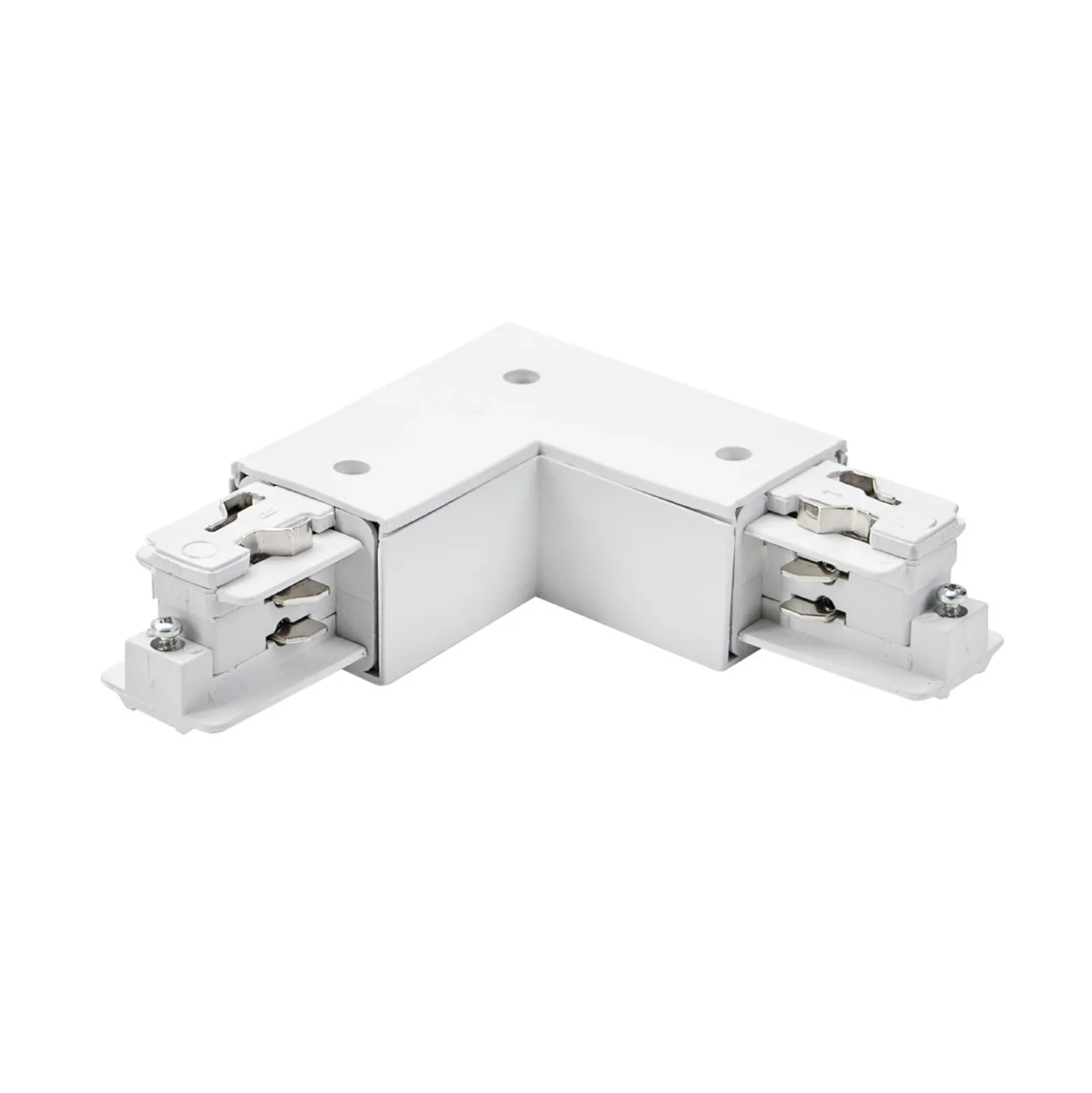 Conector de esquina BRUMBERG ONETRACK, blanco, conductor de protección exterior
