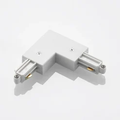 Conector de esquina Lindby Linaro, blanco, sistema de riel monofásico
