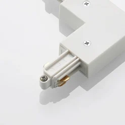 Conector de esquina Lindby Linaro, blanco, sistema de riel monofásico