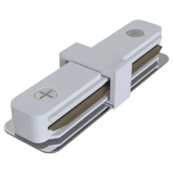 Conector de riel, riel monofásico rígido, blanco