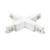 Conector en cruz BRUMBERG blanco para el sistema de rieles ONETRACK