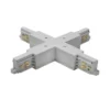 Conector en cruz BRUMBERG plateado para el sistema de rieles ONETRACK