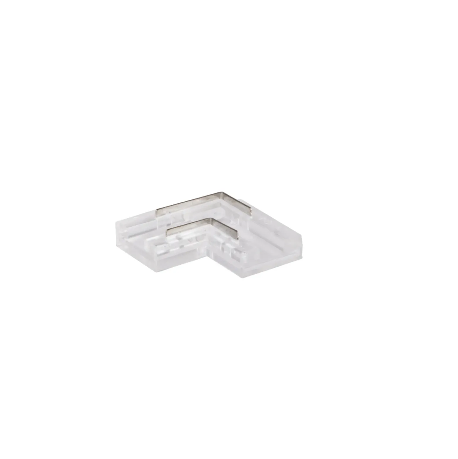 Conector en L para tira LED SLC COB, IP20, 2 pines, 8 mm, PCB 2x