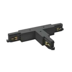 Conector en T BRUMBERG ONETRACK, negro, con conductor de protección a la derecha
