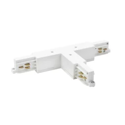 Conector en T BRUMBERG ONETRACK, blanco, conductor de protección a la derecha