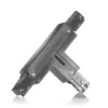Conector en T de instalación de tierra Link interior izquierdo negro
