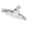Conector en T DUOline, conductor de protección derecho blanco mate